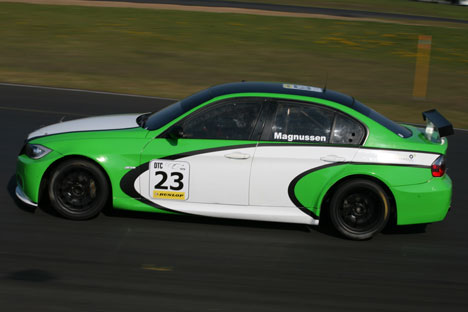 Jan Magnussen hurtigst i den anden test.